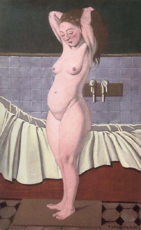 Felix Vallotton Woman combing her hair in the bathroom oil painting picture